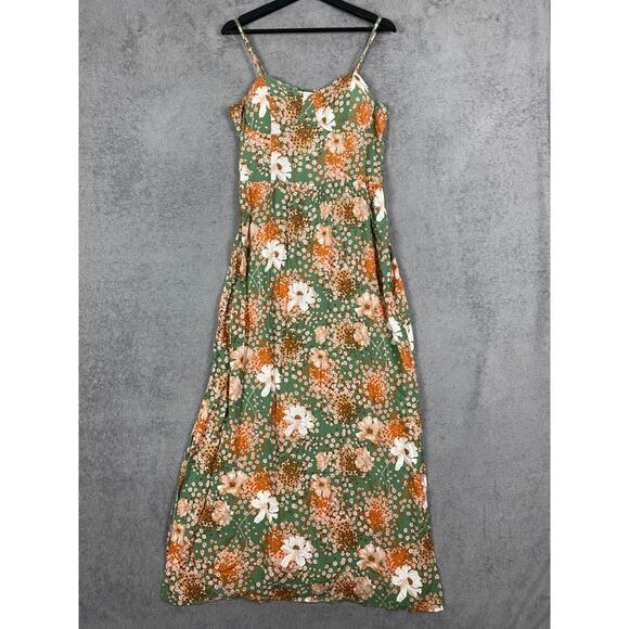 Lily Rose Dresses & Skirts - Lily Rose Maxi Dress Womens XL Green Floral Prairie Cottgecore Bohemian NWT